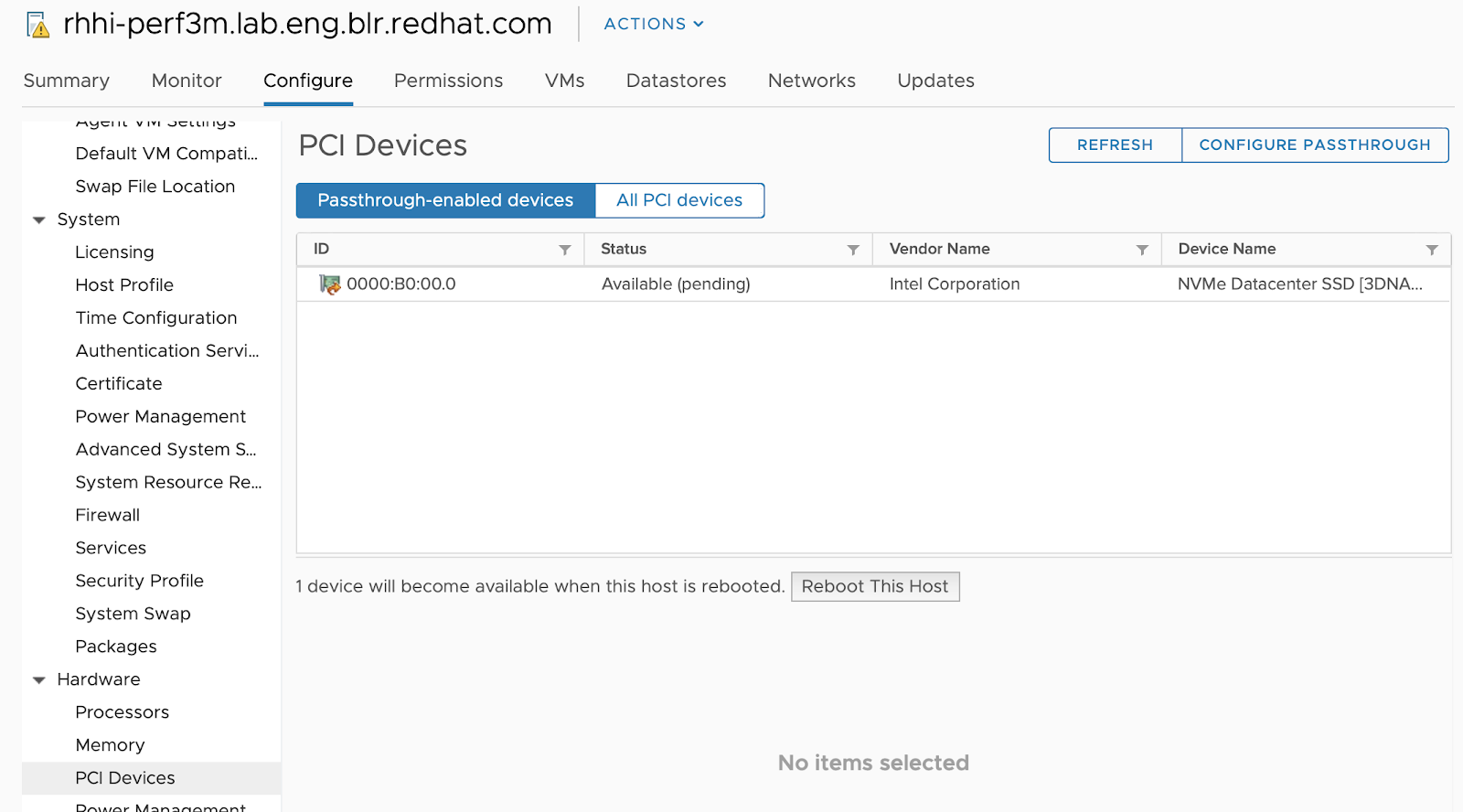 Leveraging local NVMe disks for OpenShift Container Storage on VMware